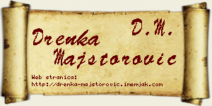 Drenka Majstorović vizit kartica